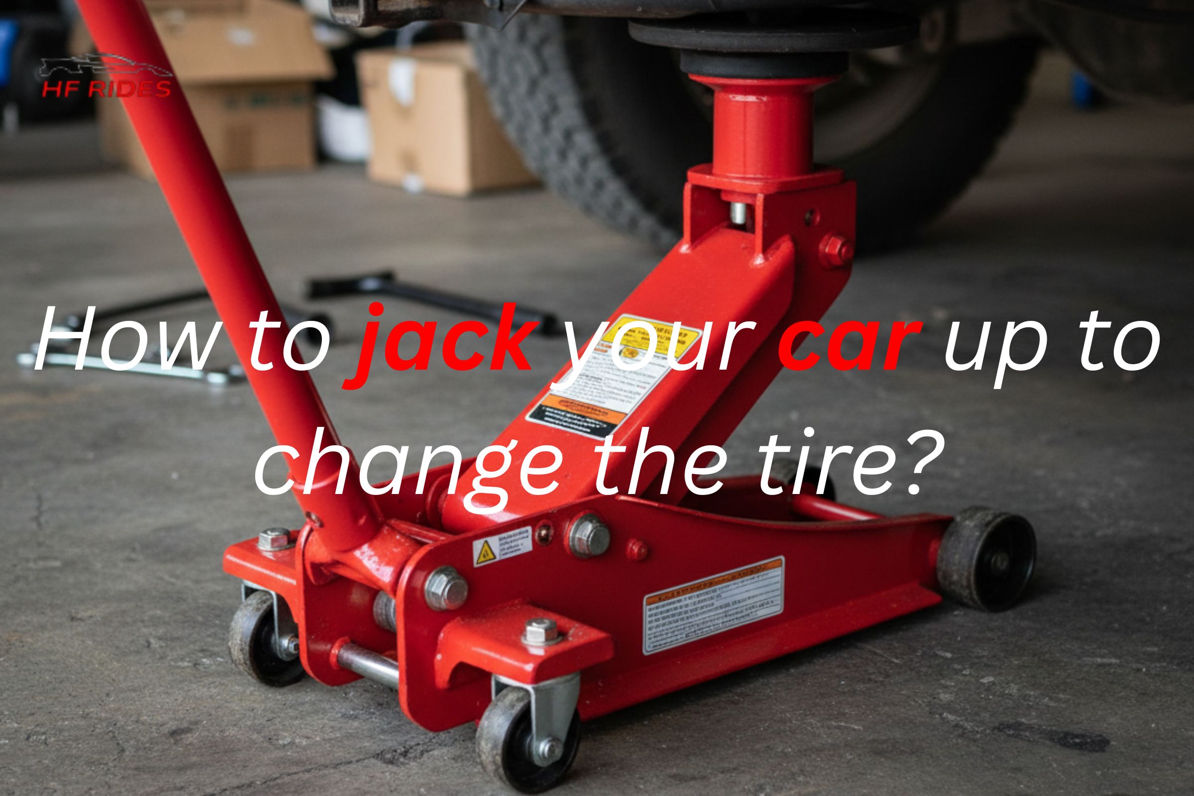 how to jack your car up to change tire