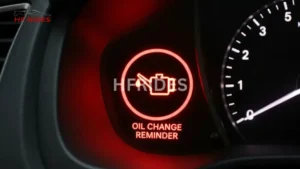 A Honda car dashboard showing oil change warning light - Honda Dashboard Warning Lights 