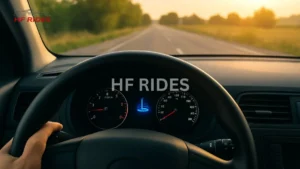 POV view of a car dashboard showing blue light - What Is the Blue Light on My Dashboard